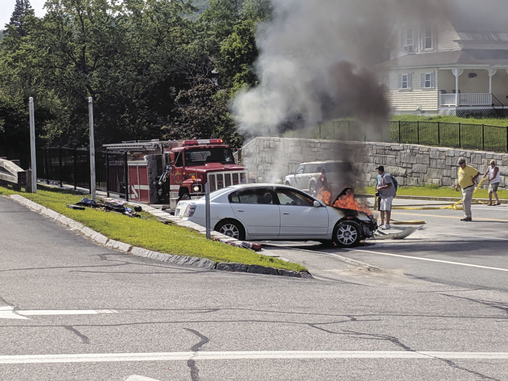 car fire
